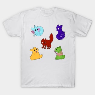 Rain World Downpour slugcats T-Shirt